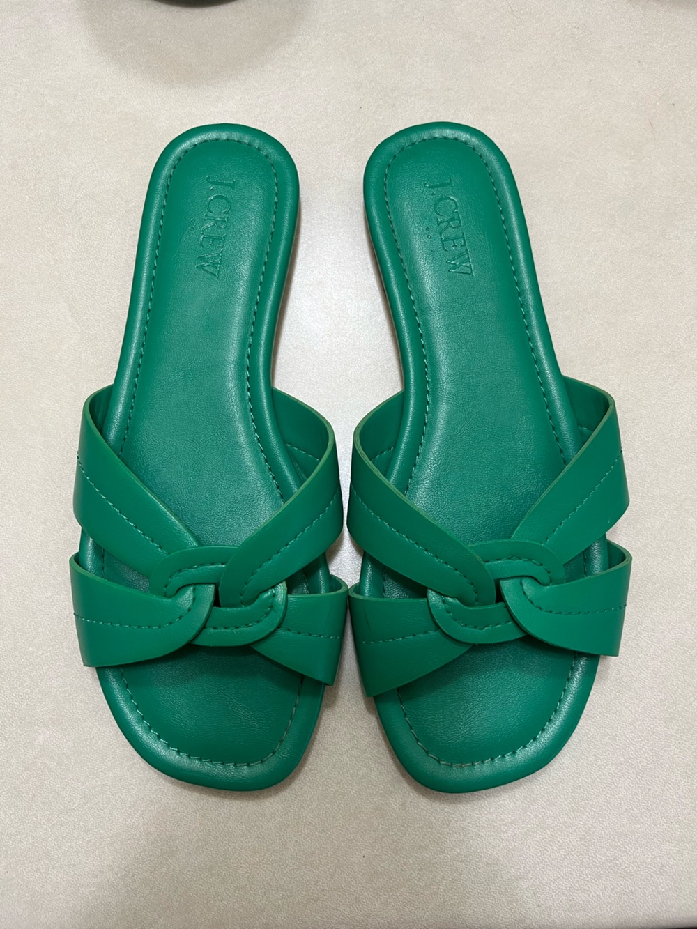 J. Crew Emerald Green Sandals